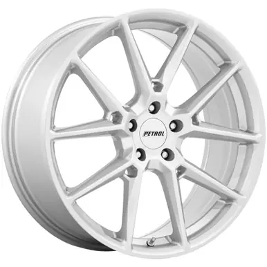 Money Back Guarantee Petrol PE002 P1E 17x8 5x100 +35mm Silver Wheel Rim 17" Inch PE002SX17805135