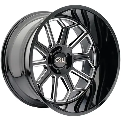 Top Rated Cali Off-Road 9117 Auburn 20x9 8x170 -12mm Black/Milled Wheel Rim 20" Inch 9117-2970BM