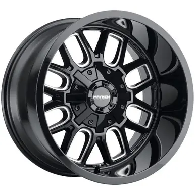 Mayhem 8107 Cogent 20x9 6x135/6x5.5" +13mm Black/Milled Wheel Rim 20" Inch 8107-2937BM13 Viral
