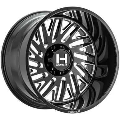 Hostile H131 Syclone 22x10 8x180 -25mm Black/Milled Wheel Rim 22" Inch H131-2210818045B Get Yours
