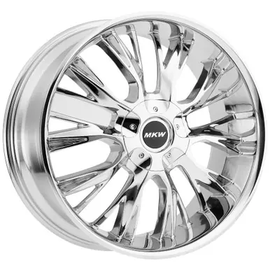 Get Yours MKW M122 18x8 5x110/5x115 +40mm Chrome Wheel Rim 18" Inch M122-1880003140C
