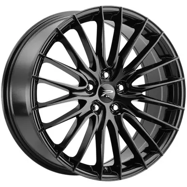Platinum 465 Reprisal 18x8 5x100 +35mm Gloss Black Wheel Rim 18" Inch 465-8880BK+35 Trusted Brand