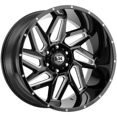 Vision 361 Spyder 17x9 6x135 +12mm Black/Milled Wheel Rim 17" Inch 361-7936GBMS12 Fresh Stock