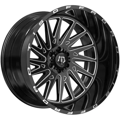 TIS 547BM 20x12 5x4.5"/5x5" -44mm Black/Milled Wheel Rim 20" Inch 547BM-2120544 Wholesale