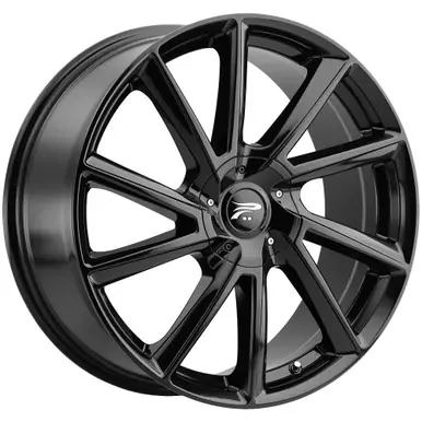 Budget Platinum 466 Mystic 17x8 4x100/4x108 +40mm Gloss Black Wheel Rim 17" Inch 466-7801BK+40
