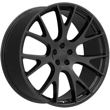 Big Sale Strada Replicas R161 Hellcat 22x9 5x115 +18mm Gloss Black Wheel Rim 22" Inch R161-251518GB