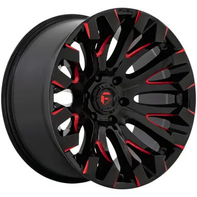 Shop Now Fuel D829 Quake 20x9 5x5" +1mm Black/Red Wheel Rim 20" Inch D82920907550
