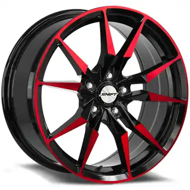Limited Edition Shift H29 Blade 17x7.5 5x4.5" +35mm Black/Red Wheel Rim 17" Inch H29751435GBMR