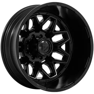 Fuel D871 Flux Dually Rear 20x8.25 8x6.5" -265mm Blackout Wheel Rim 20" Inch D87120828D45 Fresh Stock