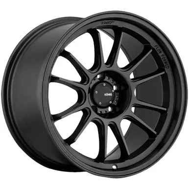 Konig Hypergram 18x8.5 5x108 +43mm Matte Black Wheel Rim 18" Inch HG88508435 Limited Offer