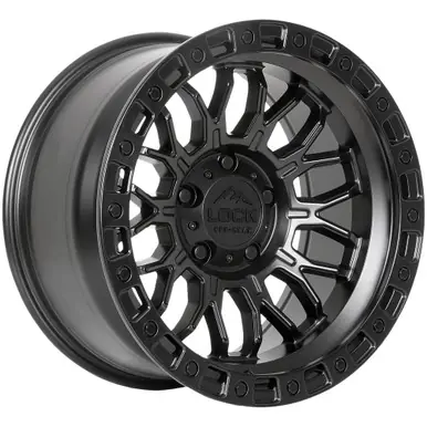Lock Off-Road Combat 20x10 6x5.5" -18mm Matte Black Wheel Rim 20" Inch COMBAT-2169MB Last Chance