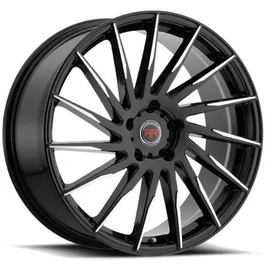 Revolution Racing R15 17x7.5 5x100/5x4.5 +40mm Black/Machined Wheel Rim 17 Inch RR15-177550014+40BM Trending