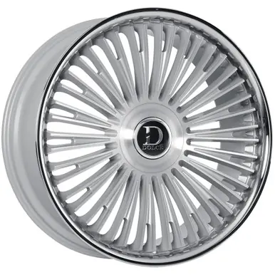 Big Sale Dolce Luxury Razzo 24x10 6x135/6x5.5" +25mm Brushed/SSL Wheel Rim 24" Inch RAZZO-241036GSBF25