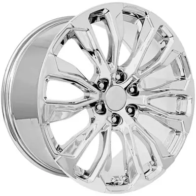 Replica FR203 Denali 12 Spoke 24x10 6x5.5" +31mm Chrome Wheel Rim 24" Inch 203410316501 Best Choice