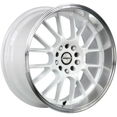 Shift H28 Crank 17x7.5 5x4.5"/5x120 +30mm White Wheel Rim 17" Inch H28750130WP No Minimum Order