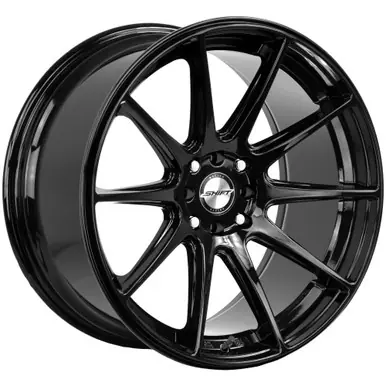 Shift H34 Gear 18x9 4x100/4x4.5" +30mm Gloss Black Wheel Rim 18" Inch H34840030GB Fast Shipping