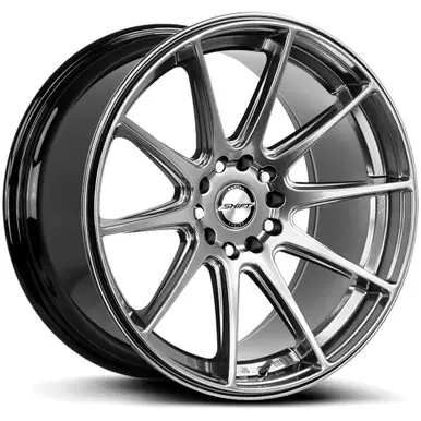 Trending Shift H34 Gear 18x9 5x4.5"/5x120 +30mm Silver Wheel Rim 18" Inch H34850130PS