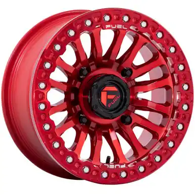 Fuel UTV FV125 Rincon Beadlock 15x7 4x137 +10mm Candy Red Wheel Rim 15" Inch FV125QX15704810 Clearance