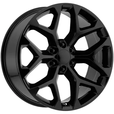 Replica PR176 Snowflake 24x10 6x5.5" +24mm Matte Black Wheel Rim 24" Inch 176MB-2415824 Next Day Delivery
