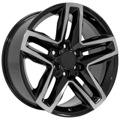 OE Wheels CV34B 22x9 6x5.5" +26mm Black/Machined Wheel Rim 22" Inch CV34B-22090-6550-26MBT Cheap