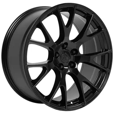 OE Wheels DG15 22x9 5x115 +18mm Gloss Black Wheel Rim 22" Inch DG15-22090-5115-18B Price Cut