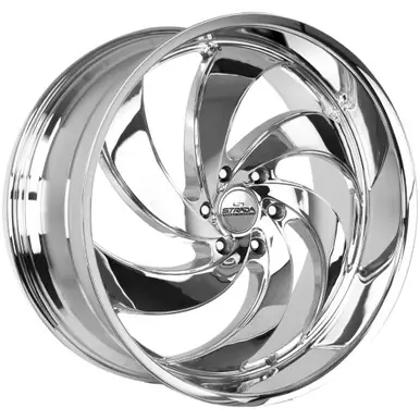 Strada C06 Retro 6 24x10 6x5.5" +24mm Chrome Wheel Rim 24" Inch C06463924C Price Drop