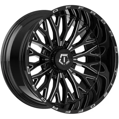 Big Sale TIS 565BM 22x12 8x6.5" -44mm Black/Milled Wheel Rim 22" Inch 565BM-2228144