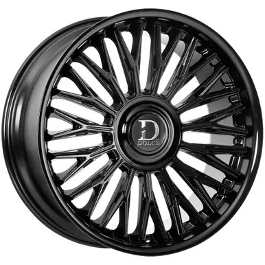 High Quality Dolce Luxury Lusso 22x9.5 6x135/6x5.5" +18mm Gloss Black Wheel Rim 22" Inch LUSSO-229536GB18