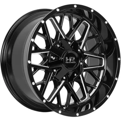 Affordable HardRock H714 Bomber 20x10 6x135/6x5.5" -19mm Black/Milled Wheel Rim 20" Inch H714-201037119GBM