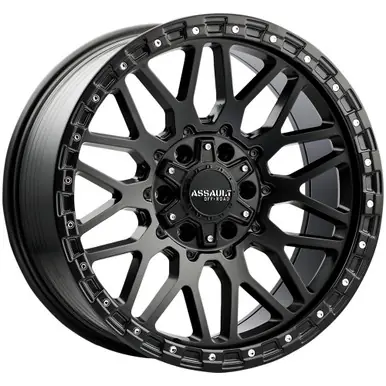 Direct From Factory Assault Offroad AS3 20x9 8x170 +0mm Satin Black Wheel Rim 20" Inch AS3290867+00SB