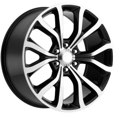 Instant Buy Replica FR52 Platinum 22x9.5 6x135 +44mm Black/Machined Wheel Rim 22" Inch 52295443607