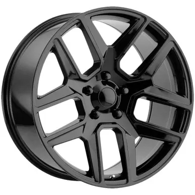 Seasonal Sale Performance Replicas PR192 22x10 5x5.5" +25mm Gloss Black Wheel Rim 22" Inch 192GB-2218525