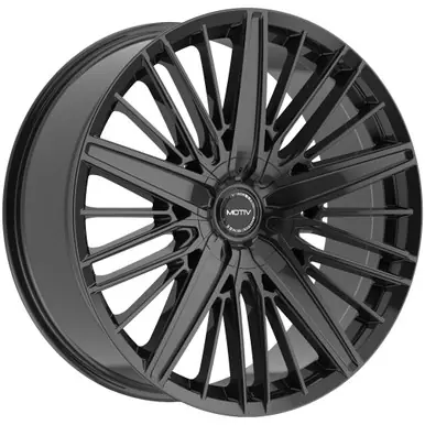 Limited Edition Motiv 443B 22x9 5x115/5x120 +15mm Gloss Black Wheel Rim 22" Inch 443B-2295515