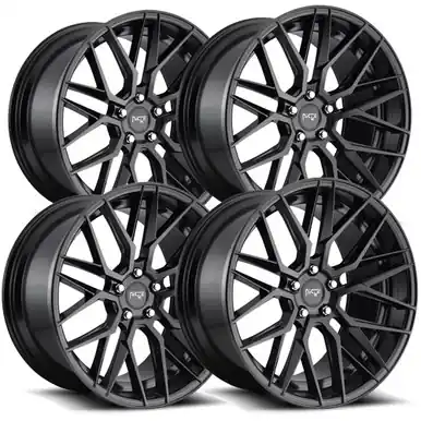 Price Drop (Set of 4) Staggered Niche M190 Gamma 19x8.5, 19x9.5 5x120 Black Wheels Rims M190198521+35-M190199521+40