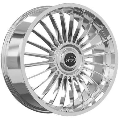 VCT Spider 22x8.5 5x4.5"/5x120 +38mm Chrome Wheel Rim 22" Inch SPR-228551420+38C Super Sale