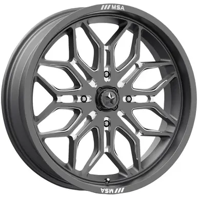MSA Offroad M47 Sniper 20x7 4x156 +10mm Gunmetal Wheel Rim 20" Inch MA047AX20704410 Markdown