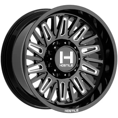 Hostile H143 Rampage 20x10 8x180 -19mm Black/Milled Wheel Rim 20" Inch H143-2010818047GB Special Offer