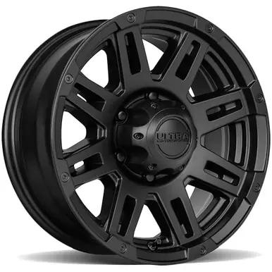 Ultra 226 Machine Trailer 15x6 5x4.5" +0mm Satin Black Wheel Rim 15" Inch 226-5665SB Top Pick