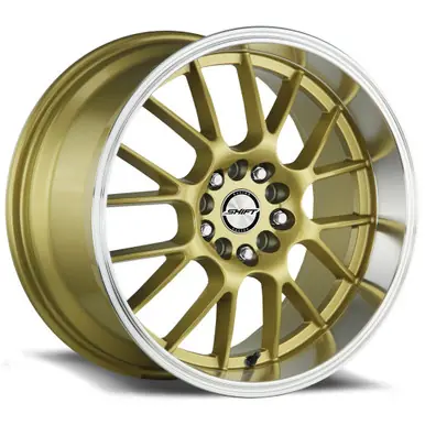 Limited Offer Shift H28 Crank 18x8.5 4x100/4x4.5" +30mm Gold Wheel Rim 18" Inch H28840030GP