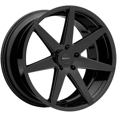 Ravetti M7 20x8.5 5x4.5" +38mm Gloss Black Wheel Rim 20" Inch RAV-M7-2865B Free Delivery