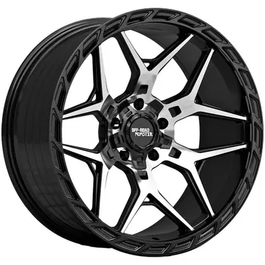 Off Road Monster MF40 20x10 6x135/6x5.5" -19mm Black/Machined Wheel Rim 20" Inch MF40010607N19GBM Limited Offer