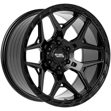 Discount Off Road Monster MF40 20x10 6x135/6x5.5" -19mm Gloss Black Wheel Rim 20" Inch MF40010607N19GB