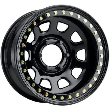 Allied RT51 Daytona Beadlock 17x9.5 6x5.5" -38mm Gloss Black Wheel Rim 17" Inch RT5179560 Buy Today