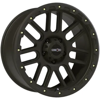 Vision 111 Nemesis 17x9 5x5" -12mm Matte Black Wheel Rim 17" Inch 111-7973MB-12 High Quality