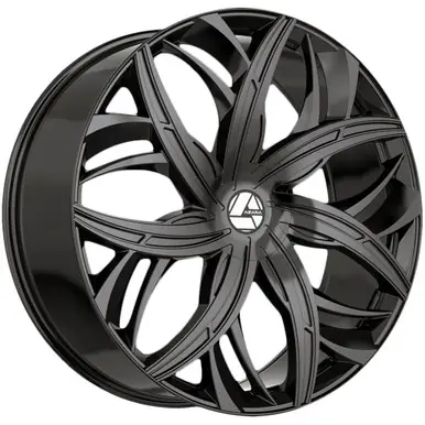 Special Discount Azara AZA-541 20x8.5 5x108/5x4.5" +35mm Gloss Black Wheel Rim 20" Inch AZA-54120853235GB