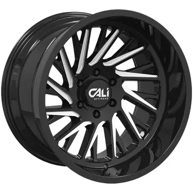 Limited Offer Cali Off-Road 9114 Purge 24x14 8x180 -76mm Black/Milled Wheel Rim 24" Inch 9114-24478BM