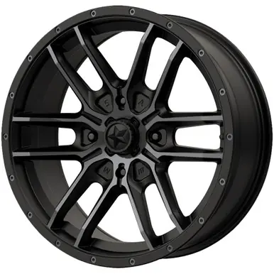 Place Order MSA M43 Fang 14x7 4x137 +10mm Black/Tint Wheel Rim 14" Inch M43-04737