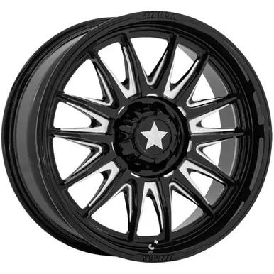 MSA Off-Road M55 Commander 15x7 5x4.5" +10mm Black/Milled Wheel Rim 15" Inch MA055BE15701210 Price Drop