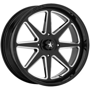 MSA Off-Road M54 Spark 15x7 5x4.5" +10mm Black/Milled Wheel Rim 15" Inch MA054BE15701210 Cheap