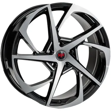 Revolution Racing R29 18x8 5x4.5" +40mm Black/Machined Wheel Rim 18" Inch RR29-188514+40BM Free Shipping